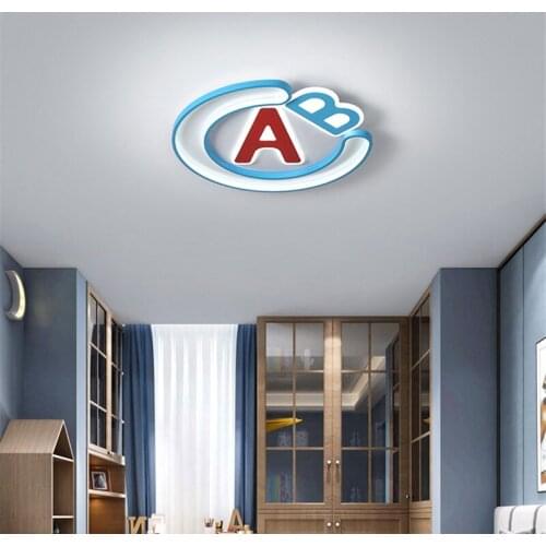 A B C Word Ceiling Light For Kids Room Light Nursery Baby Room Girls Boy Ceiling Light Lamp Children Bedroom Lighting Kids Lamp