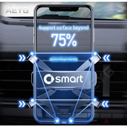 Car Mobile Phone Holder For Smart 453 451 Fortwo Forfou 2020 Gravity Air Vent Stand Smart Phone Special Mount Support Navigation