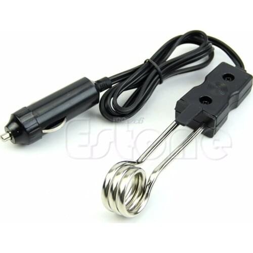 Mini 12V Car Immersion Heater Tea Coffee Water Auto Electric Heater Dropshipping