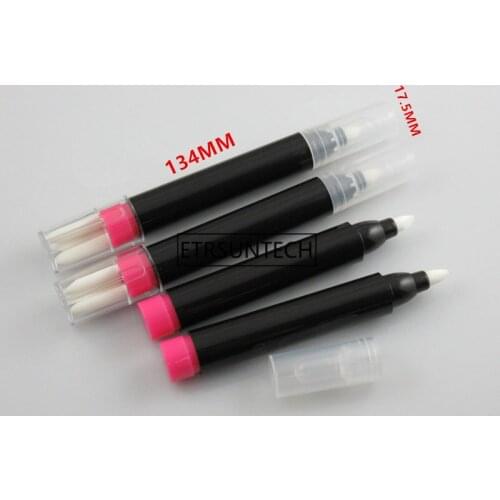 4ML Black Round Nail Polish Remover Pen with 3pcs Replacement Tips, 4ml Empty Plastic Nail Polish press pen, DIY Tool F1845