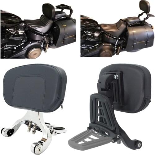 Black Seat Backrest Multi-Purpose Driver Passenger Backrest For Harley Dyna Softail Breakout Sportster 1200 Touring Road King