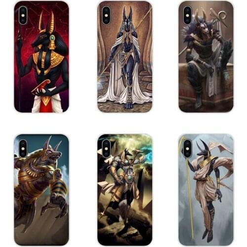 For Samsung Galaxy S2 S3 S4 S5 Mini S6 S7 Edge S8 S9 S10E Lite Plus Egypt Anubis Pattern Accessories Phone Cases Covers