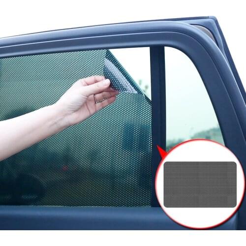 Car Styling 2pcs/set PVC Car Side Window Sunshades Electrostatic Sticker Sunscreen Film Stickers Cover Automobiles Accessories