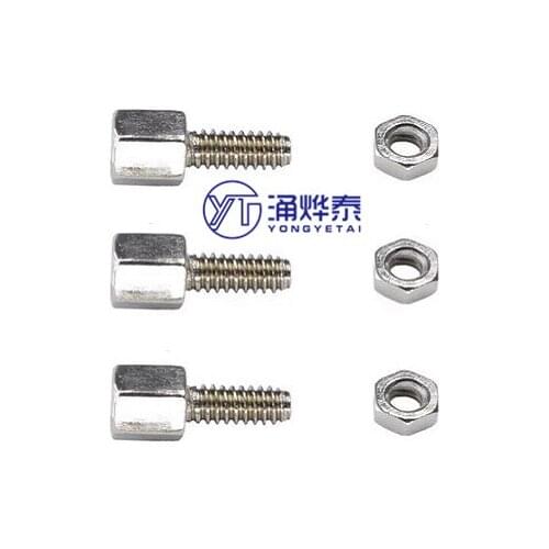 YYT 20PCS Hexagonal screw nut RS232 DB9 DB15 DB25 VGA copper column serial port stud