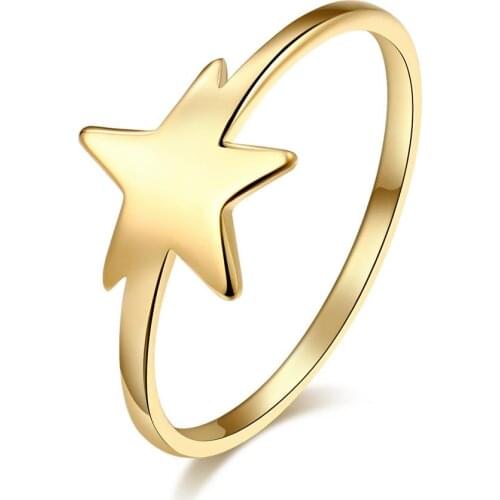 CACANA Stainless Steel Ring For Women Love Pentagram Engagemen Wedding Rings Accessories Anillos Mujer Bague Jewelry Gift
