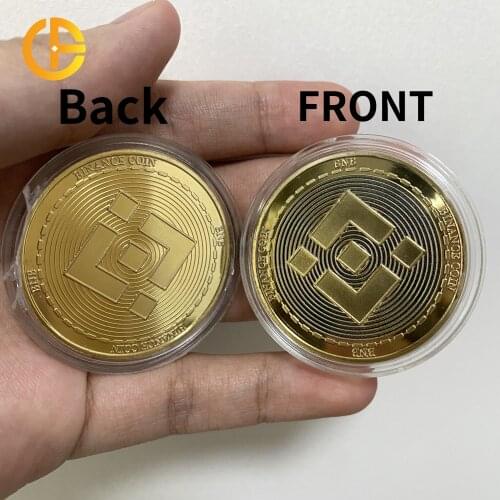 FLC SCoin VJ039 Binance Coin CryptocurrencyCollectible Coin Gold BNB Bitcoin Art Collection Physical Gold Commemorative Coin