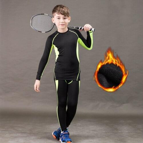 Winter Thermal Underwear Set Children Warm Thermo Underwear Homme Masculino Long Johns Boys Girls Lucky Johns Fitness Quick Dry
