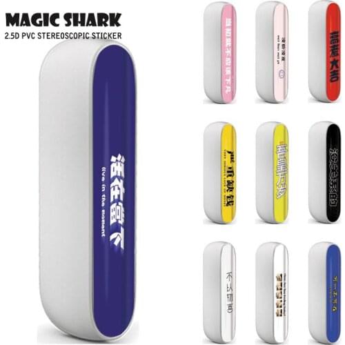 Magic Shark 100% New Chinese Words Bumpy Funny E Cigarette Vape Case Sticker Cover for IQOS 3 3.0 251-260