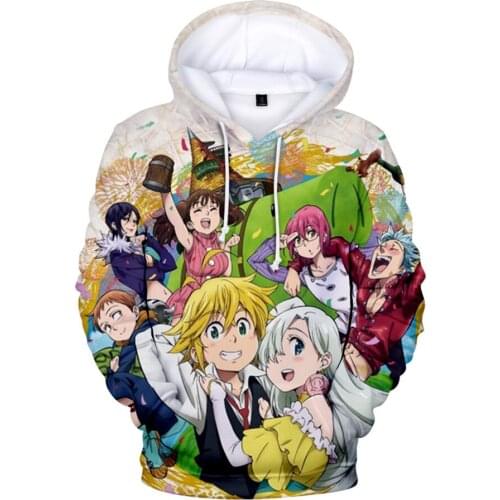 New The Seven Deadly Sins Meliodas 3DHoodies Sweatshirt Men/Women anime casual hoodie fashion popular Autumn Hoodies Clothes