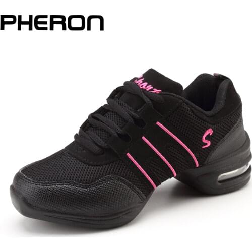 Drop-shipping EU28-44 Sports Feature Soft Outsole Breath Dance Shoes Sneakers For Woman Practice Shoes Modern Dance Jazz Shoes