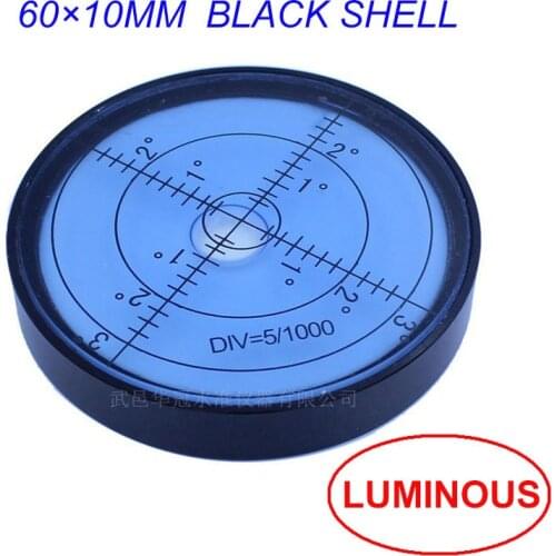 QASE Optional Luminous Magnetic Metal Circular Universal Mini Home Mechanical Level Instrument Accuracy 5mm/m 1PCS