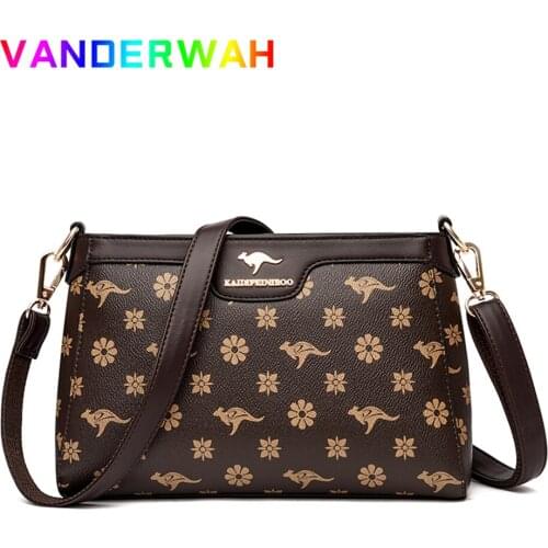 Luxury Designer Printed Handbags Purses Women Fashion Shoulder Messenger Flap Bags High Quality Leather Top-handle Croosbody Sac
