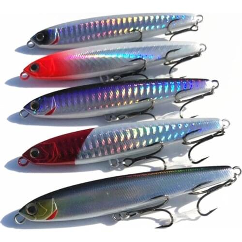 Fishing Sinking Pencil Lure Bait 9.5cm18g High carbon steel hooks Minnow Hard Artificial Lures