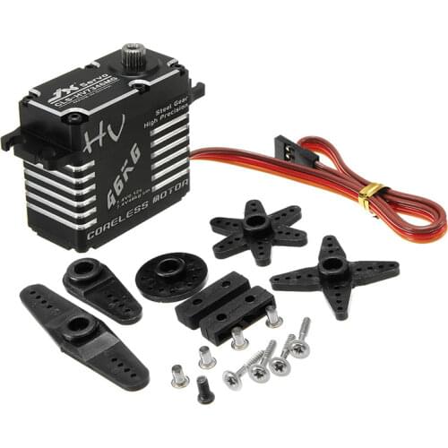 JX Servo CLS-HV7346MG 46KG Coreless High Precision Steel Gear Full CNC Digital Servo for RC Car Helicopter Robot Manipulator