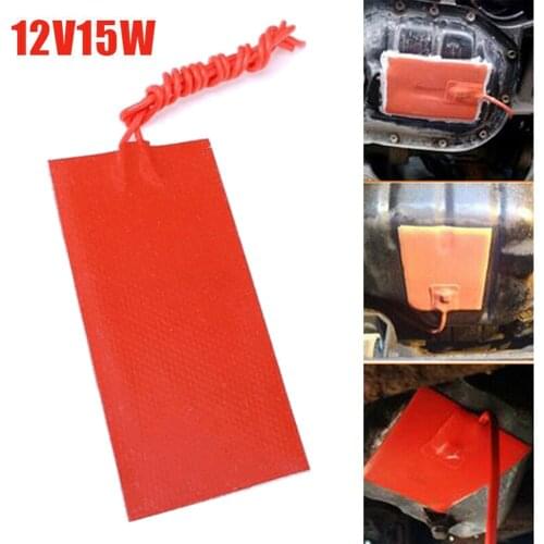 Silicone Heating Pad Heater 12V 15W Flexible Waterproof Silicone Heater Bed Pad For 3D Heat Bed Electric Pads Red