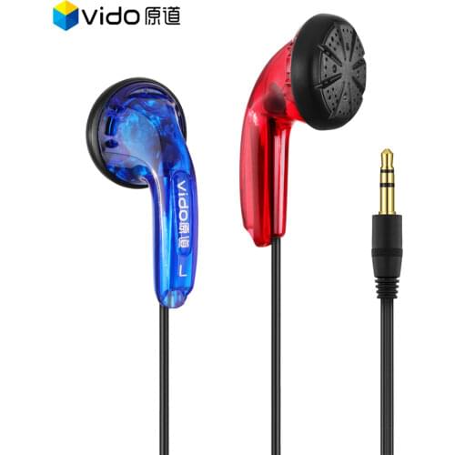 Vido 3.5mm HIFI Earphone 15.4mm Dynamic Driver Unit Heavy Bass Wired HD Microphone Headset Classic MX500 Stereo Music Earbuds