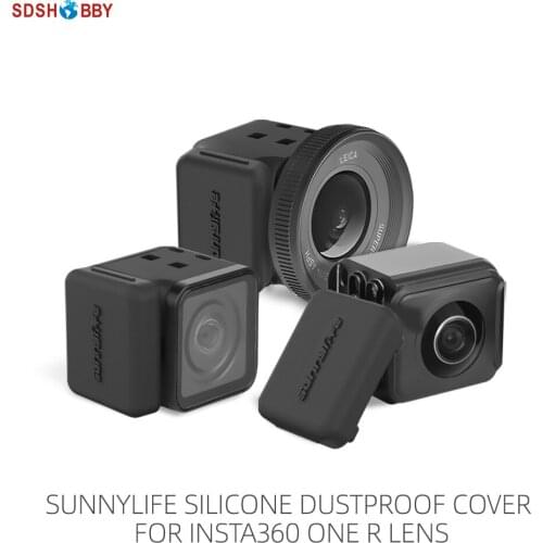 Sunnylife 2Pcs Dustproof Plug Silicone Cover Protective Cap for Insta360 ONE R Lens