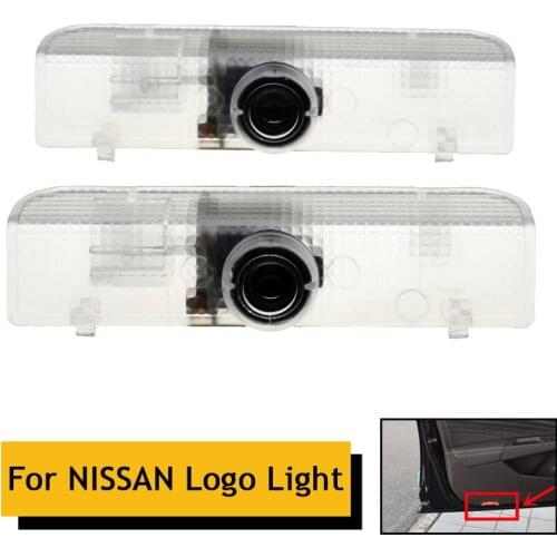 2x LED porte de voiture bienvenue lumière projecteur Laser Logo porte fantôme ombre lampe pourNissan Altima Amadar Maxima Tourle