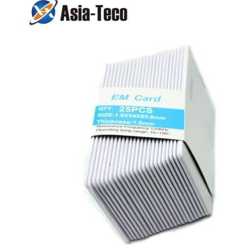 25pcs/lot 1.8mm RFID 125KHz Entry Access EM Cards ID Card RFID Card for Access Control Time Attendance