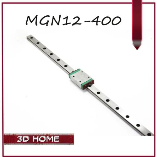 3PCS Kossel for 12mm Linear Guide MGN12 L 400mm linear rail + MGN12H Long linear carriage for CNC X Y Z Axis 3d printer part