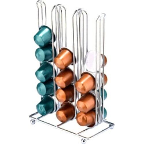 36Pcs Small Size Stand Coffee Capsule Organizer Storage Practical Capsules Holder For Nespresso Coffee Capsule Shelves