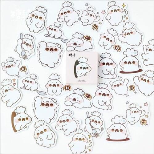 45 pcs/box cute Paper Stickers Pack Kawaii Planner Scrapbooking Sticky Stationery Escolar School Supplies DIY Stationery Album