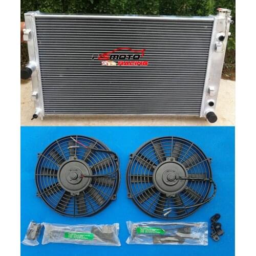 52mm Full Aluminum Racing Radiator + FAN Fit For Holden Commodore VZ LS1 LS2 SS V8 AT/MT AUTO Manual 2006 2005 2004