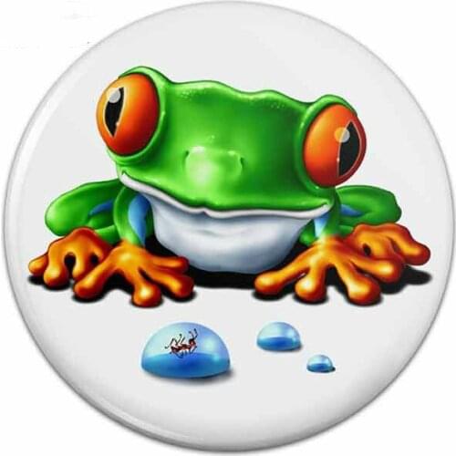 Car Sticker Frog Scratches Waterproof PVC Personality Suitable for Windshield Bumper Motorcycle Helmet Decal