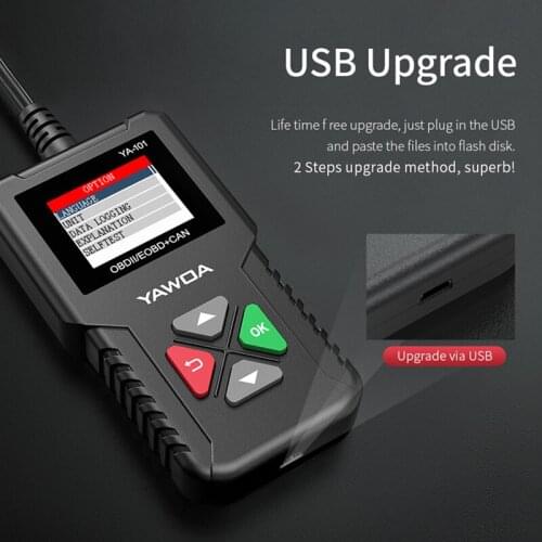 Car Scanner 0BD2 Diagnostic Instrument Tool Fault Reading Code Check Engine Auto12V Parts Checker Version With Battery Test