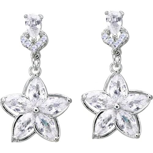 Bettyue Perfect Party Decoration Shiny Star-shape For Women Cubic Zircon Dazzling Earring Fashion Statement Symbolize Starry Sky