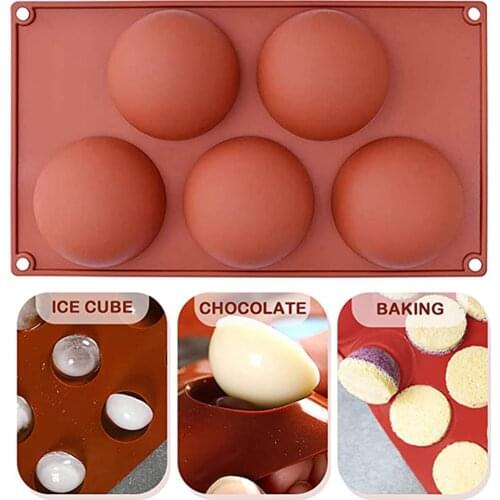 CakeTools Silicone Soap Molds Baking Utensils Half Sphere DIY Crafts Home Decoration For Pudding Jelly Chocolate Fondant Biscuit
