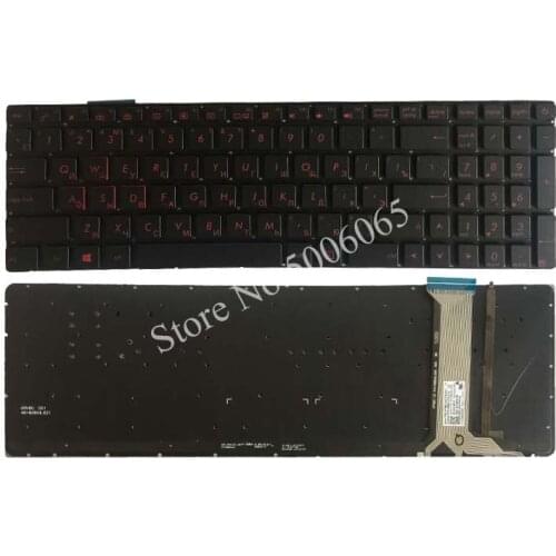 For ASUS GL552 GL552J GL552JX GL552V GL552VL GL552VW N751 N751J N751JK N751JX G551VW backlit Russian RU laptop keyboard