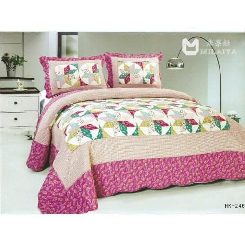 Fine three-piece quilt washed cotton trade boutique afford not shrink do not fade the ball bedding
