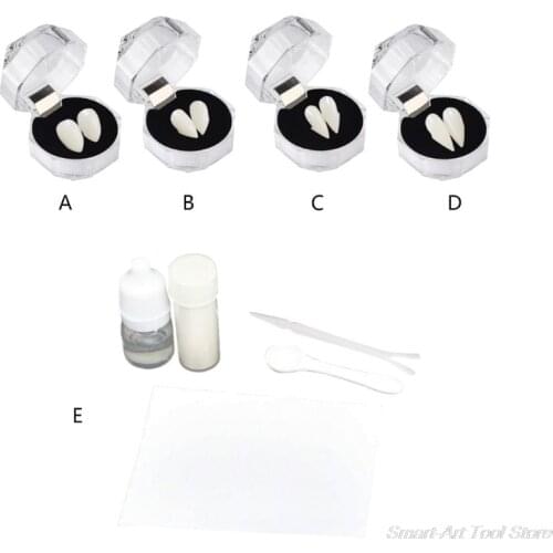 Adult Kids Halloween Party Costume Horrific Dress Vampire False Teeth Fangs Dentures Cosplay Photo Props Favors M06 21 Dropship