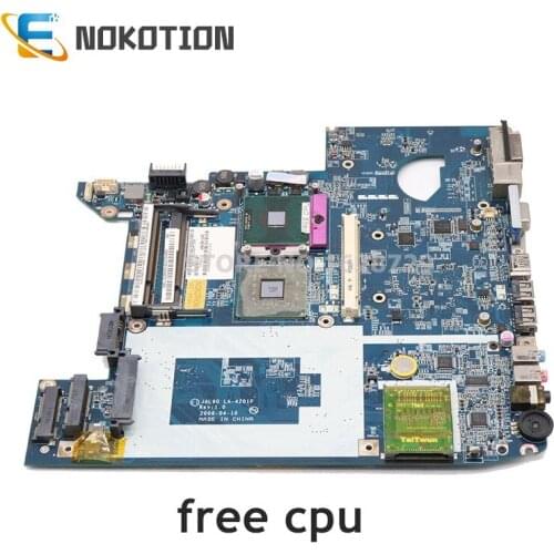 NOKOTION JAL90 LA-4201P MBAQL02001 Laptop motherboard For Acer aspire 4930g 4930 with graphics slot PM45 DDR2 Free cpu