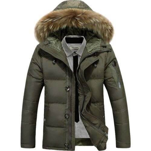 2020 Winter Jacket Men Big Size 3XL Real Fur Collar Hooded White Duck Down Jacket Thick Down Jackets Men Warm Coat Clothig,8232