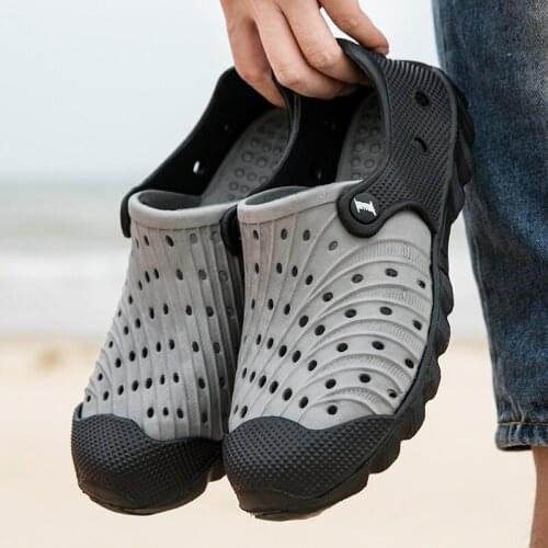 2020 New Summer Jelly Shoes Men Breathable Beach Sandals Slippers Men Flip Flops Light Sandalias Outdoor Sandals Feminino Zapato