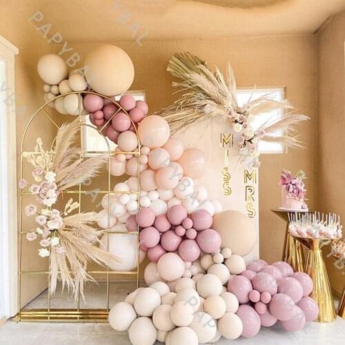 124pcs Macaron Balloon Set Birthday Wedding Garland Arch Kit Baby Shower Background Decoration Globos Party Supplies Anniversary