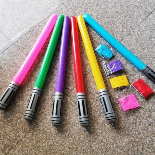 Inflatable Saber Sword Balloon Toys for Kids Birthday Party Favor Halloween costume Props Christmas stocking stuffer 100pcs/lot