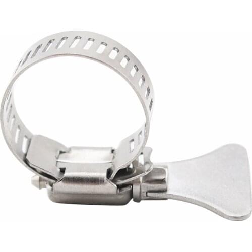 Stainless Steel 304 Various Kinds Of Models Worm Drive Hose Clamp Hoop with Handle - Fuel Pipe Tube Clips Water