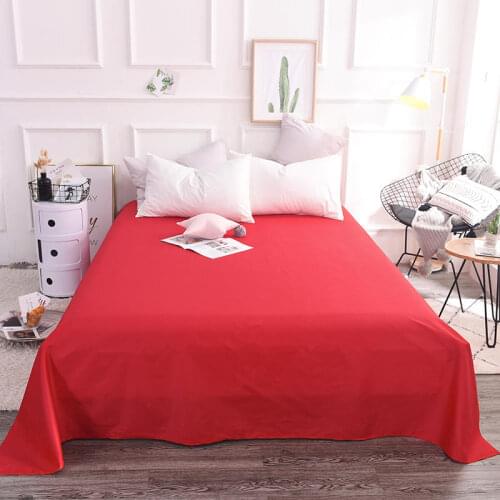 2019 new products Cotton Bedspread Fitted Sheet Pillowcases 2/3 Pure color Luxury Bedding