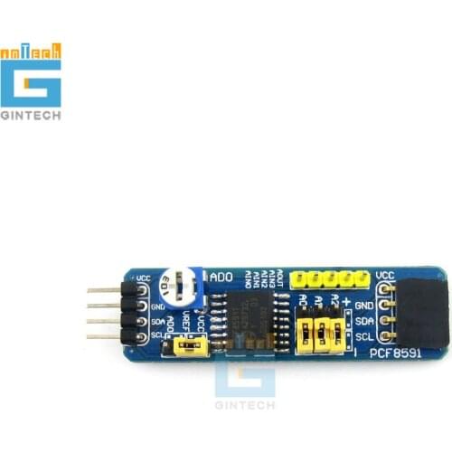 PCF8591 AD DA Board PCF8591 Module 8-bit A/D D/A Converter with I2C Connector Adjustable Resistor Analog Input /Output