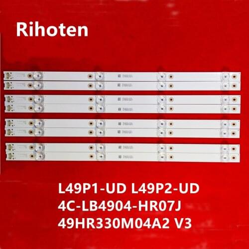 8 pieces TCL 49P3 D49A620U B49A81S-UD led backlight for L49P1-UD L49P2-UD 4C-LB4904-HR07J 49HR330M04A2 V3 4 lamps