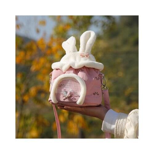 Pet Supplies Flying Squirrel Pet Bag Rabbit Ears Outing Backpack Hamster Injection Carrying Bag Small Hamster Bag