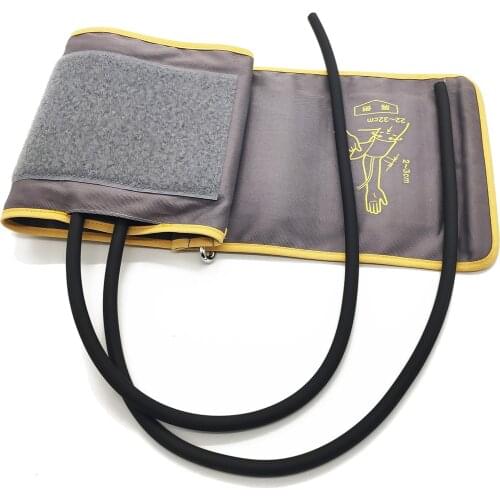 Cuff of Cotton double tube Sphygmomanometer with metal ring Adult Arm Blood Pressure Cuff Belt Tonometer Sphygmomanometer