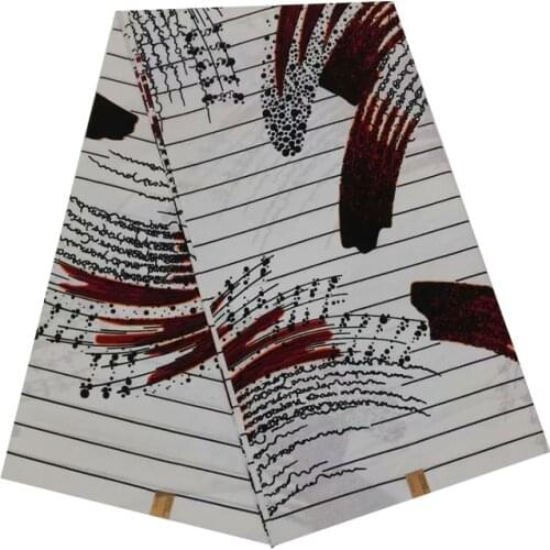 Wax african nigerian block printed in fabric 100% cotton 6yards/piece high quality hot sale V-L 620