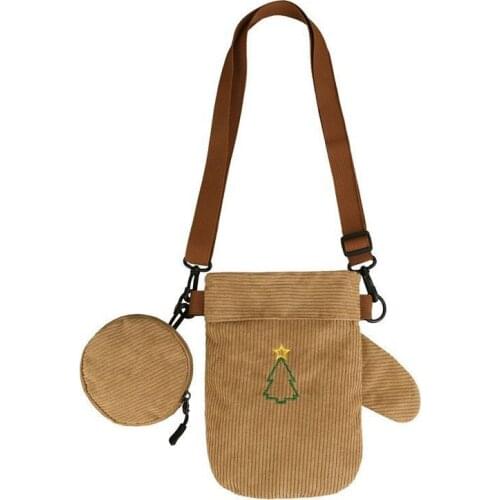 Funny Individuality Design Youth Women Shoulder Bag 2021 New Corduroy Winter Spring Teenagers Crossbody Messenger Female Bags