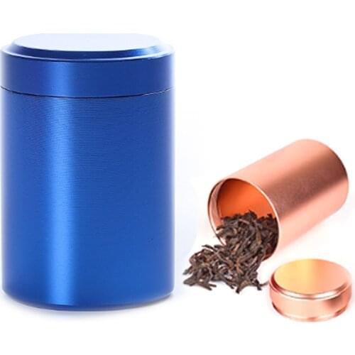 1Pcs Aluminum Tobacco Tea Case Waterproof Storage Box Cigarette Accessories Herb Container Smoke Capsul Strong Sealing Pill Case