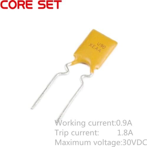 10PCS 30V 0.9A 900MA PPTC Resettable Fuse RUEF090 UF090 Pitch 5mm