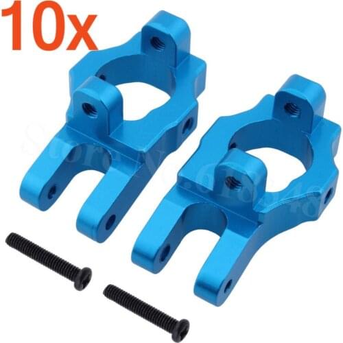 10x Aluminum Front Hub Carrier (L/R) Base C Socket 0006 For WLtoys 12428 12423 1/12 RC Car Crawler Short Course Truck Parts